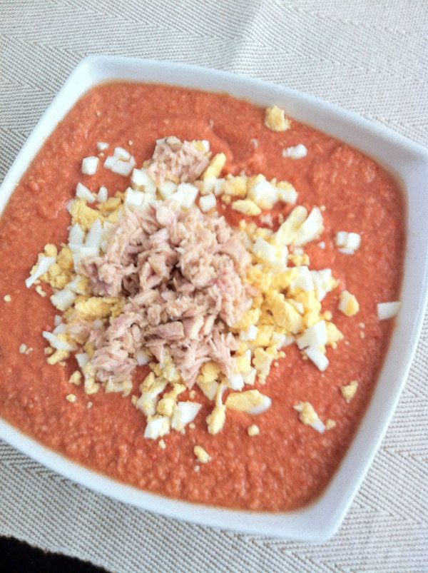 Salmorejo with tuna - Recipe Salmorejo with Tuna